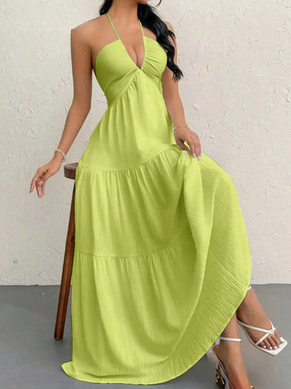 Women'S Plain Dress, Summer Clothes Women, Casual Basic Loose Fit Sleeveless Dress for Beach Holiday Vacation, Ladies Summer Clothes, Women'S Clothing, Womenswear, Dresses for Party, Minimalist a Line Dress