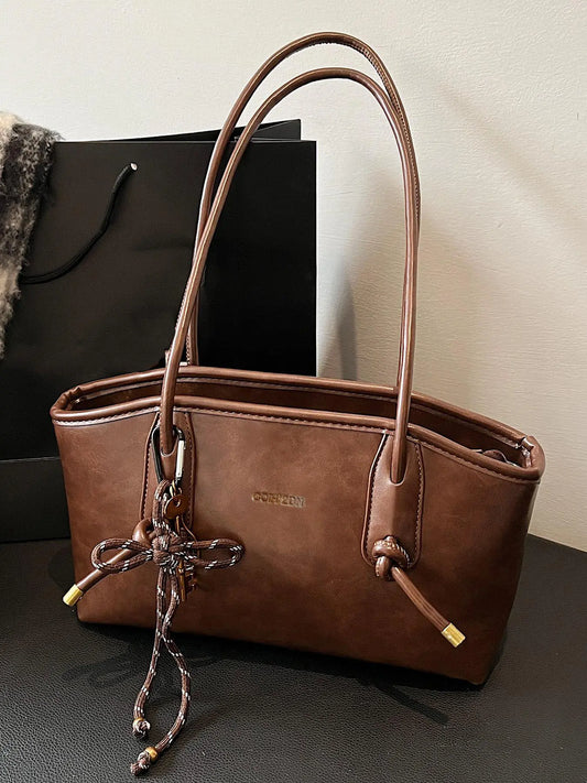 26 Women'S Elegant Solid Color Hobo Shoulder Bag, Everyday Shoulder Bag, Fashionable Large Capacity Crossbody Bag for Daily Used, Casual Trendy Versatile High-Quality Daily Commuting Bag